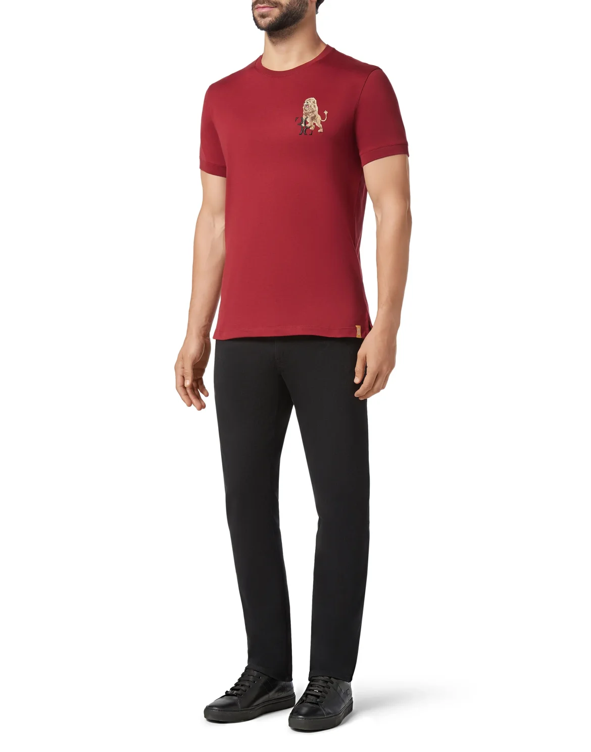 T-shirt Round Neck SS Lion, цвет: Красный