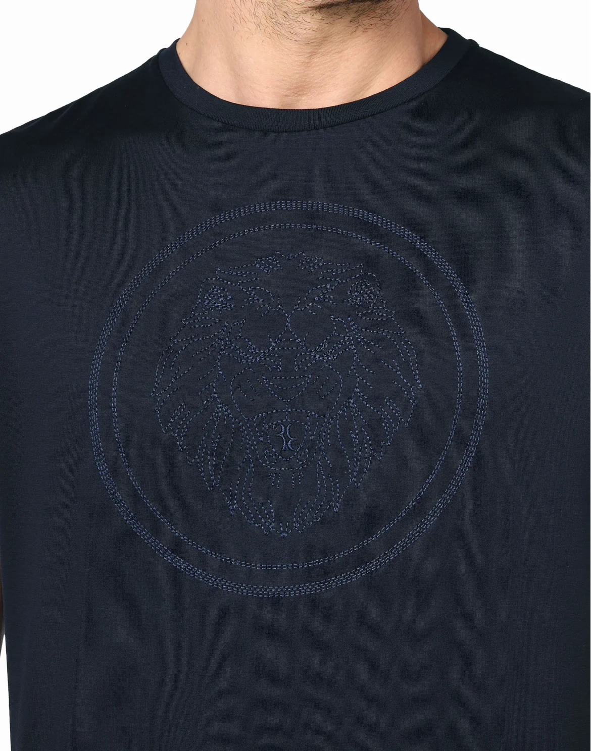 T-shirt Round Neck SS Lion, цвет: Синий