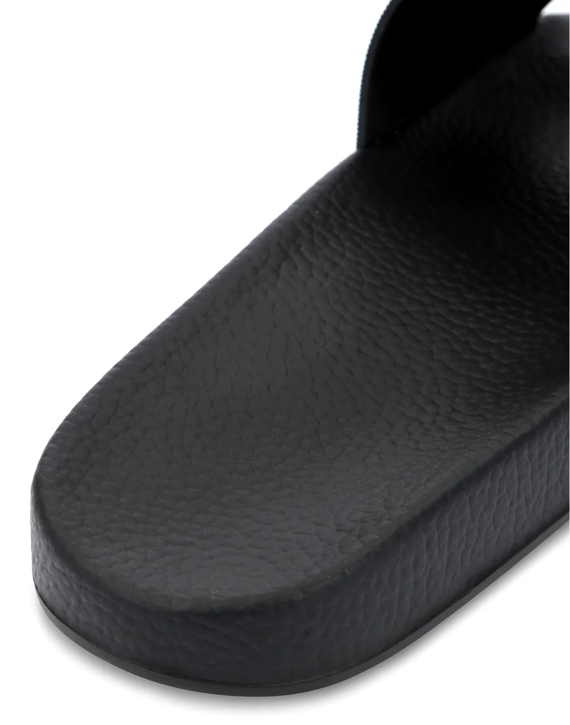 Flat gummy sandals, цвет: Черный