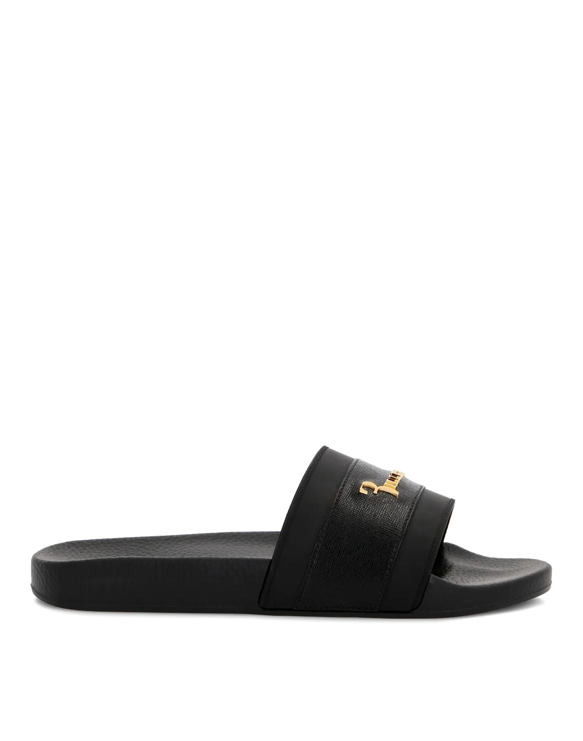 Flat gummy sandals, цвет: Черный