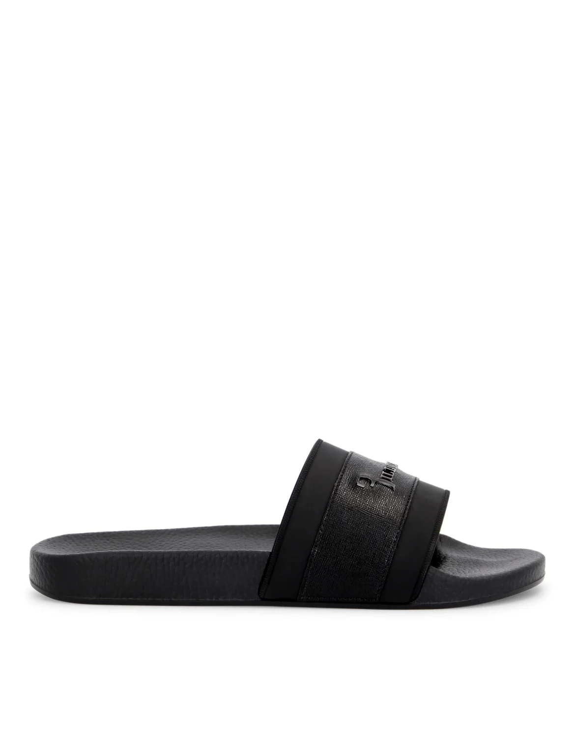 Flat gummy sandals, цвет: Черный