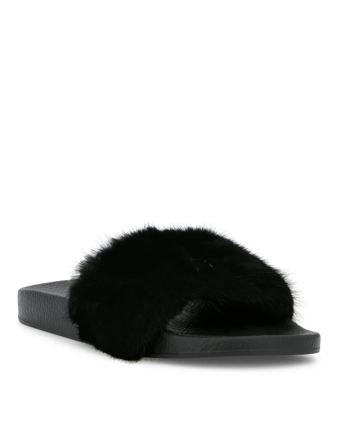 Flat gummy sandals, цвет: Черный
