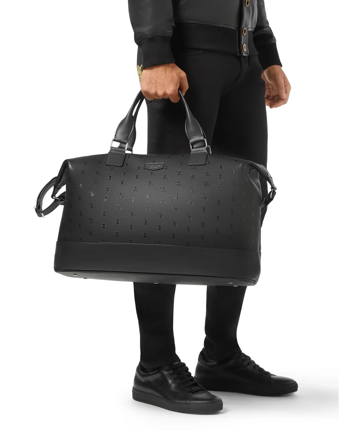 Medium Travel Bag All over BB, цвет: Черный