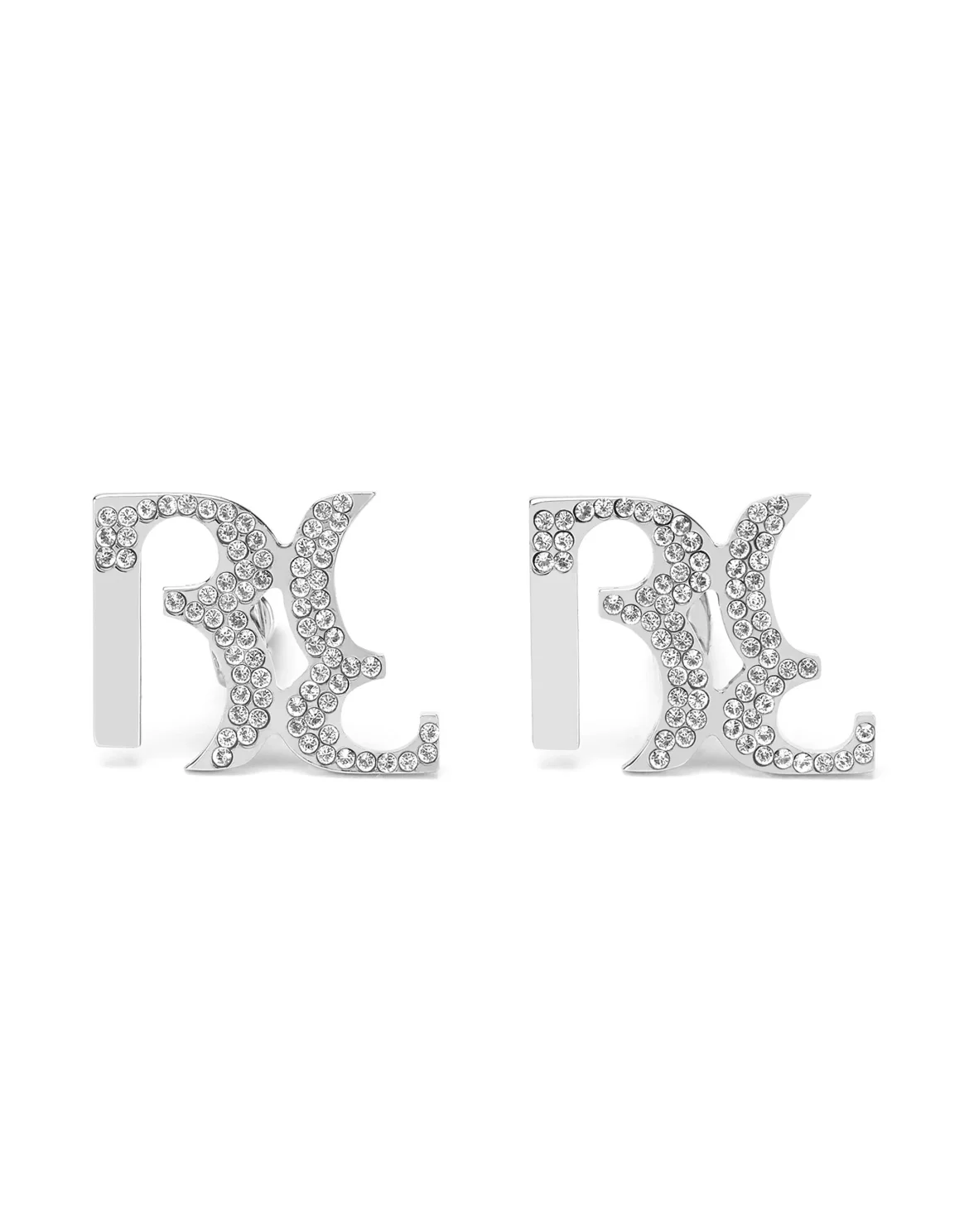 metal cufflinks Double B, цвет: Серебристый