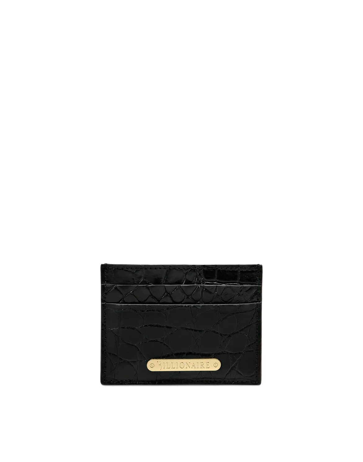 Crocodile Credit Cards Holder Luxury, цвет: Черный