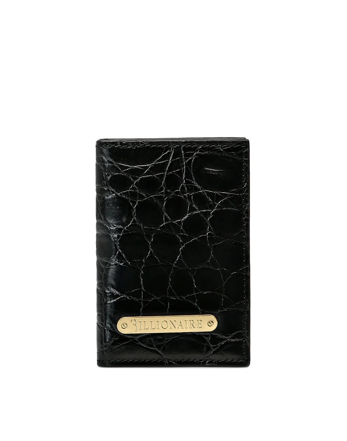 Crocodile Credit Cards Holder Luxury, цвет: Черный
