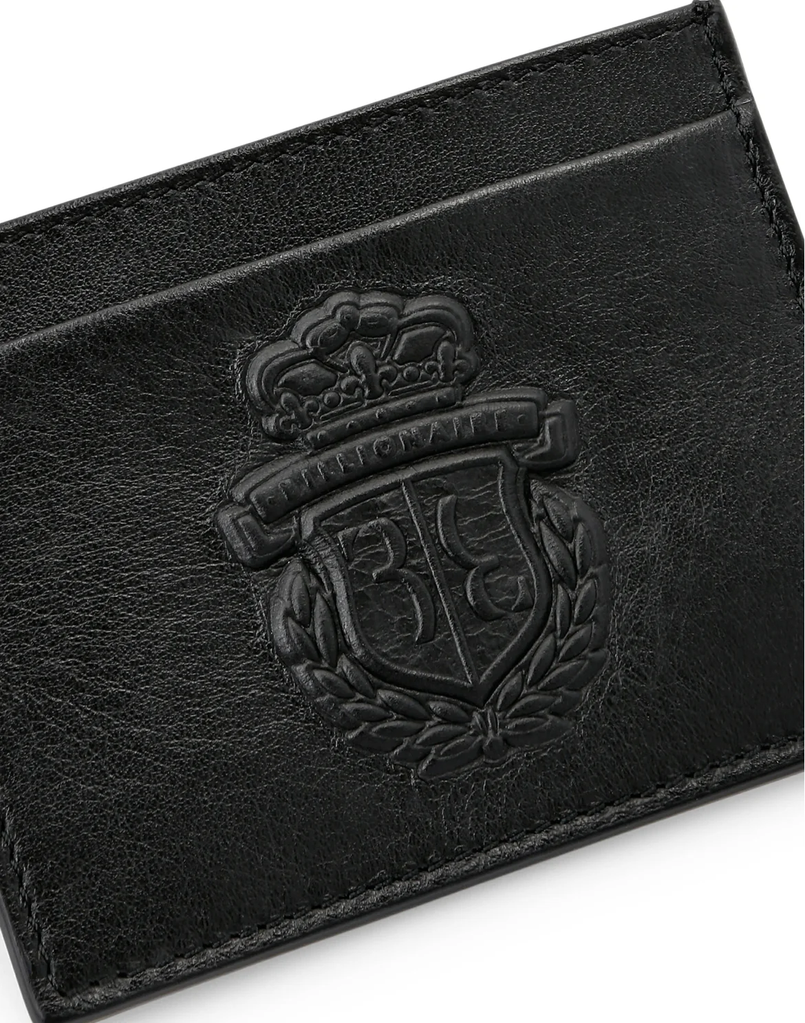 Credit Cards Holder Embossed Crest, цвет: Черный