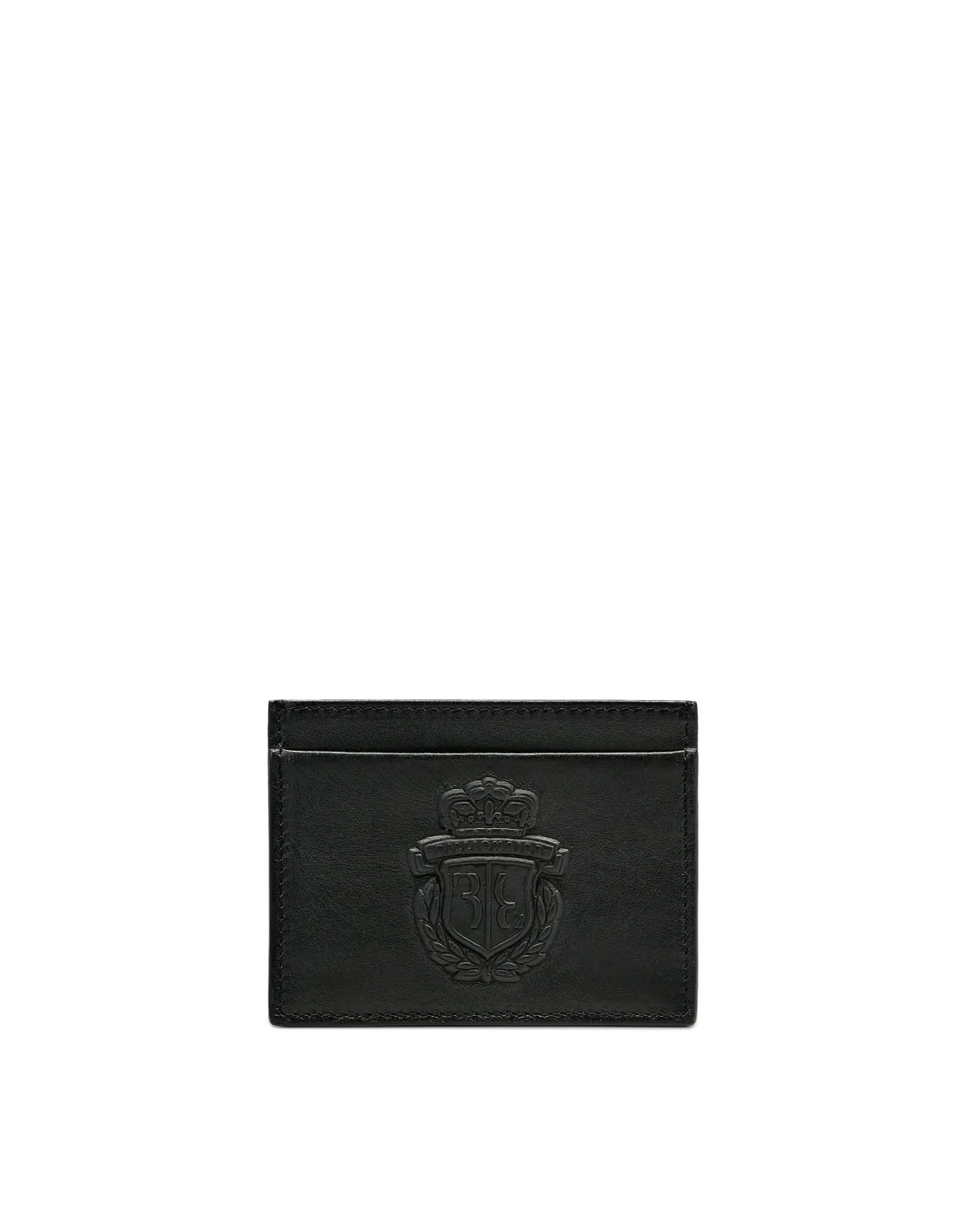 Credit Cards Holder Embossed Crest, цвет: Черный