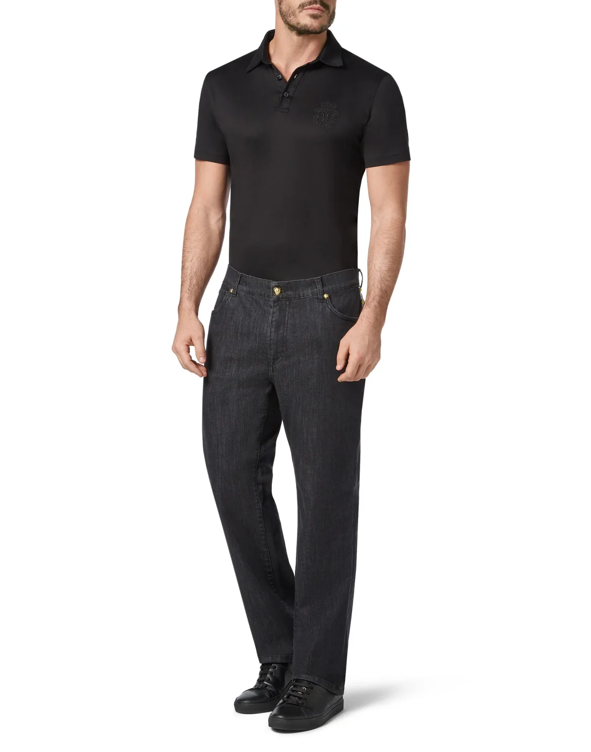 Denim and Crocodile Regular fit Luxury, цвет: Черный