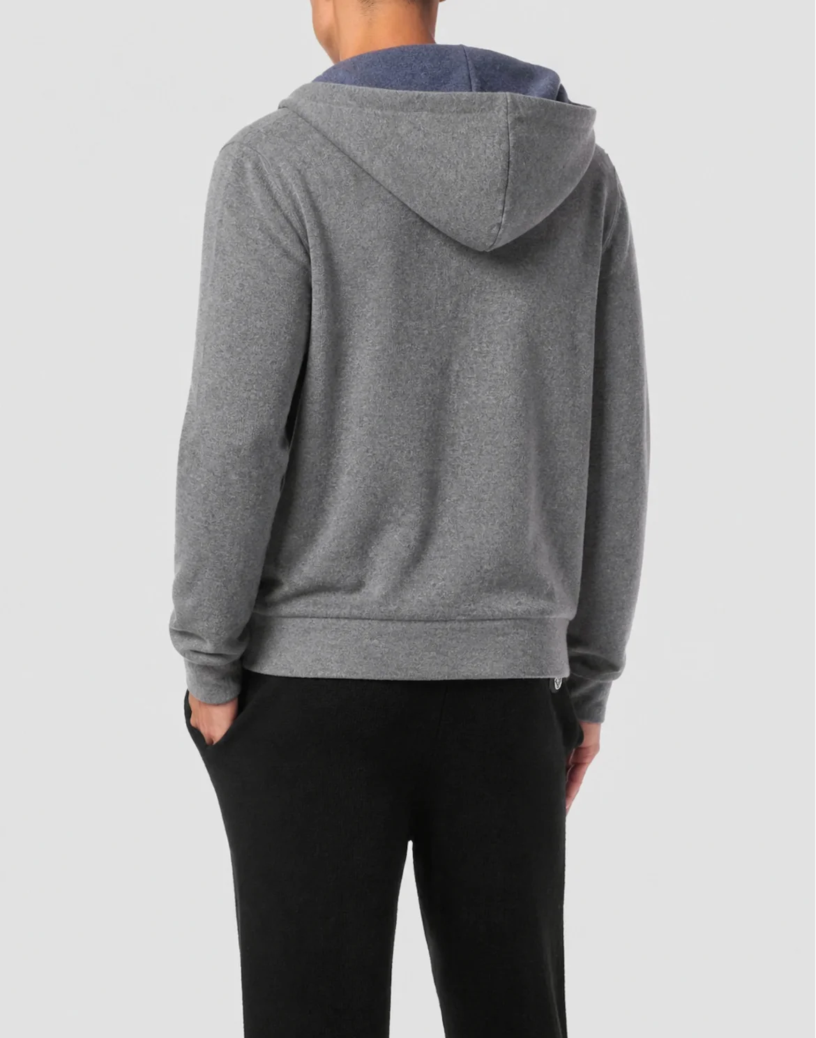 Cotton and Cashmere Hoodie Sweatjacket Crest, цвет: Серый