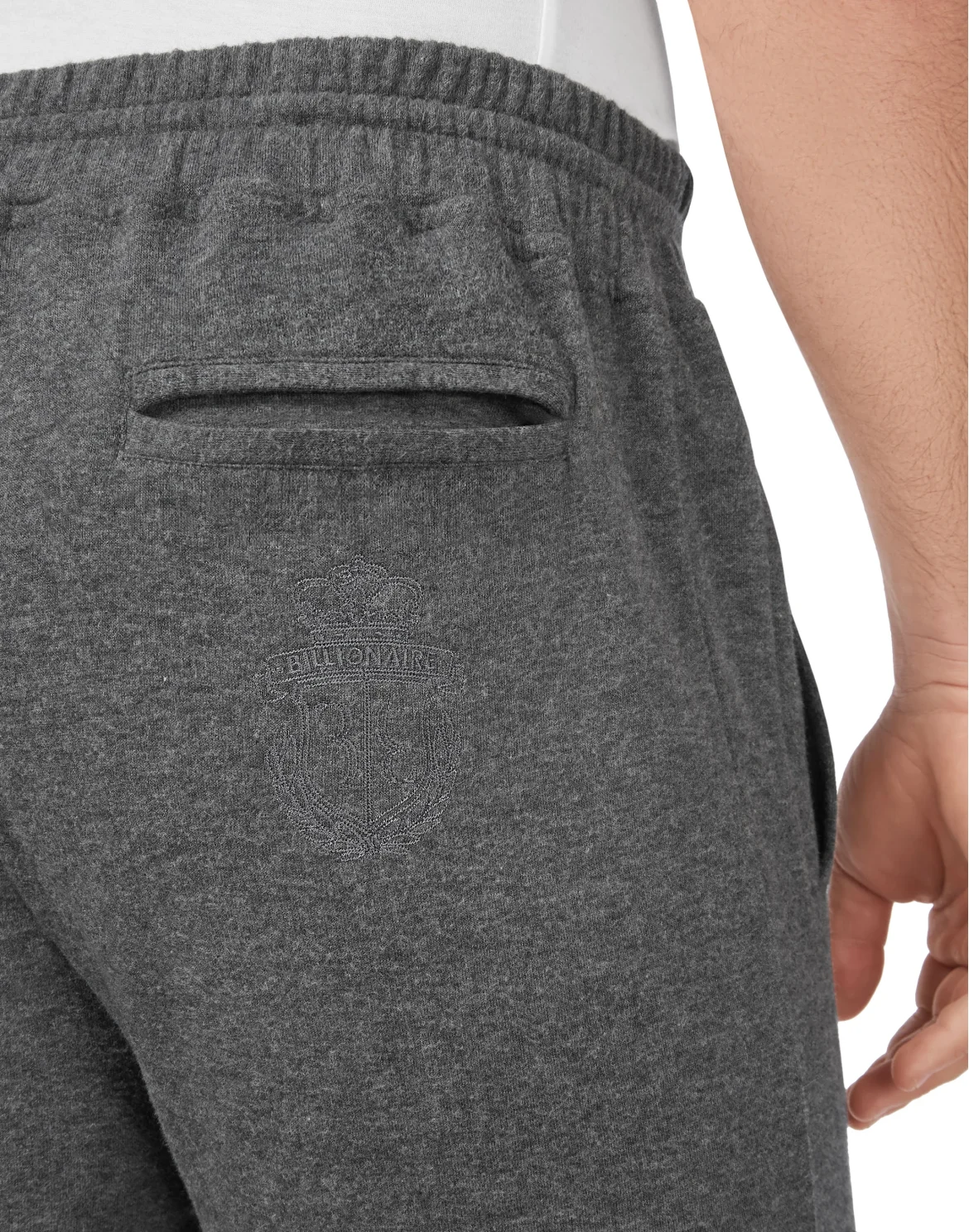 Cotton and Cashmere Jogging Trousers Crest, цвет: Серый