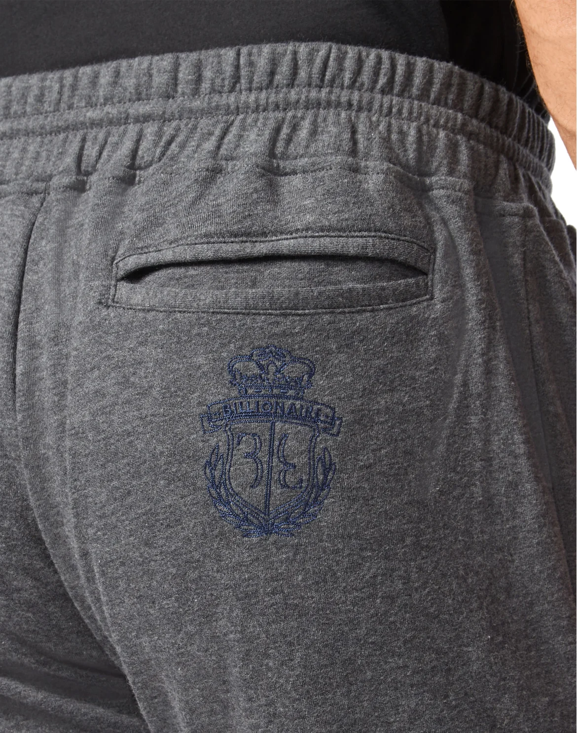 Cotton and Cashmere Jogging Trousers -T Crest, цвет: Серый