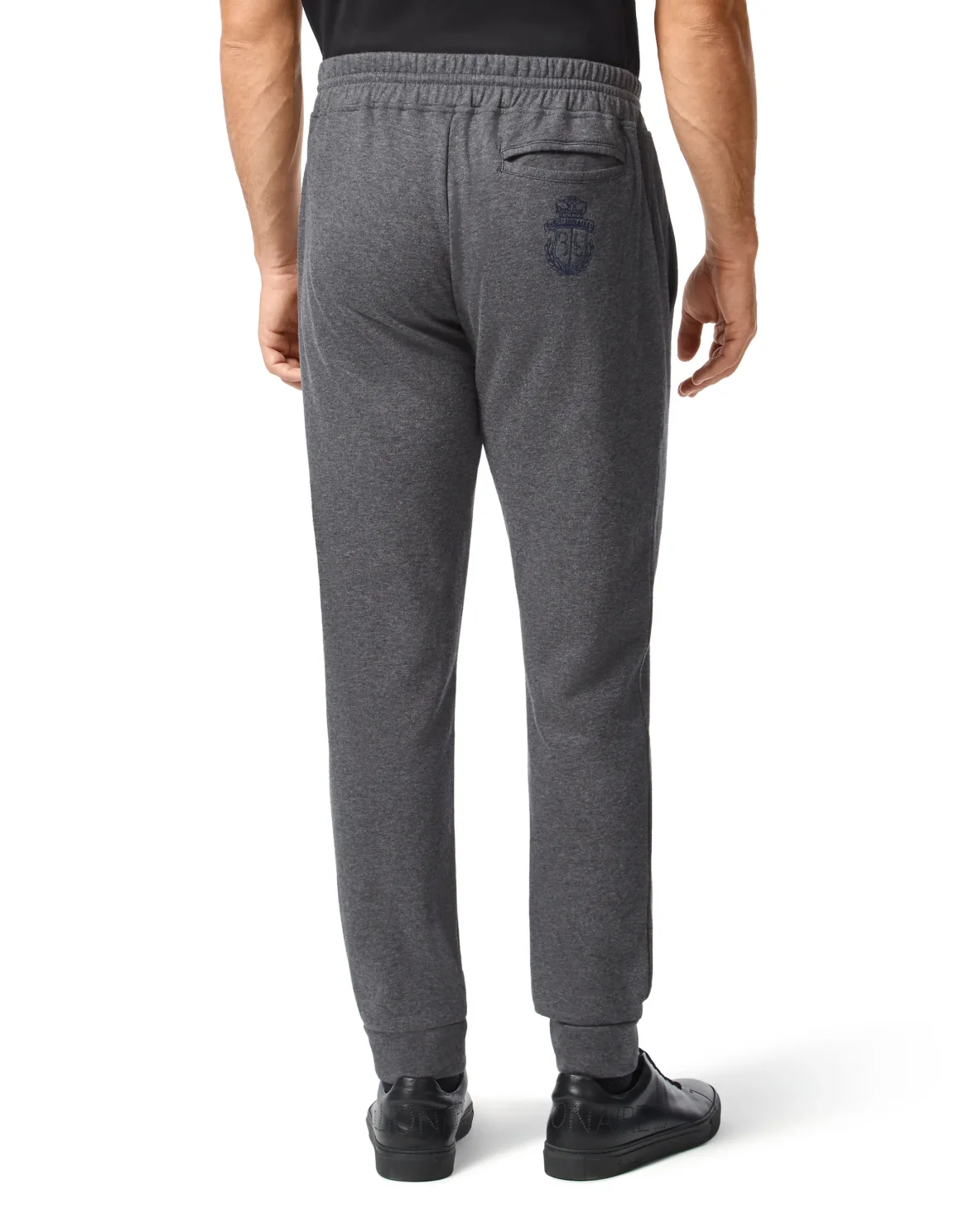 Cotton and Cashmere Jogging Trousers -T Crest, цвет: Серый