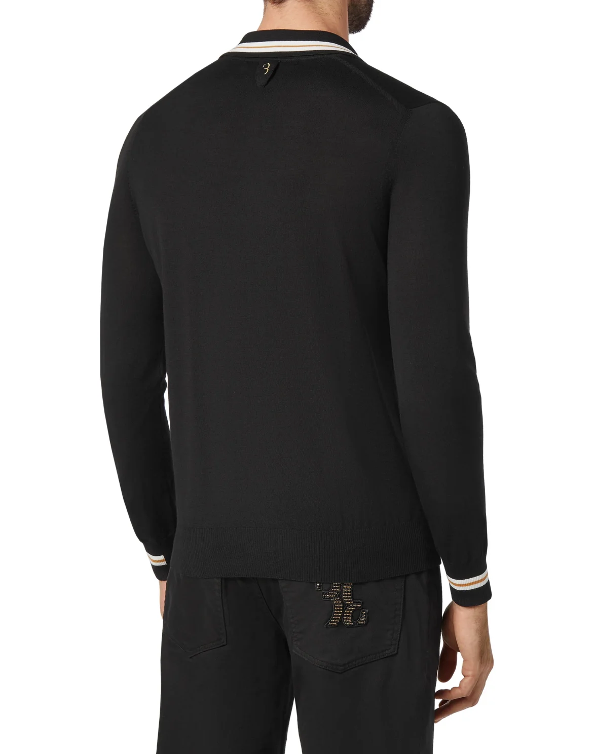 Pullover Polo-Neck LS Double B, цвет: Черный