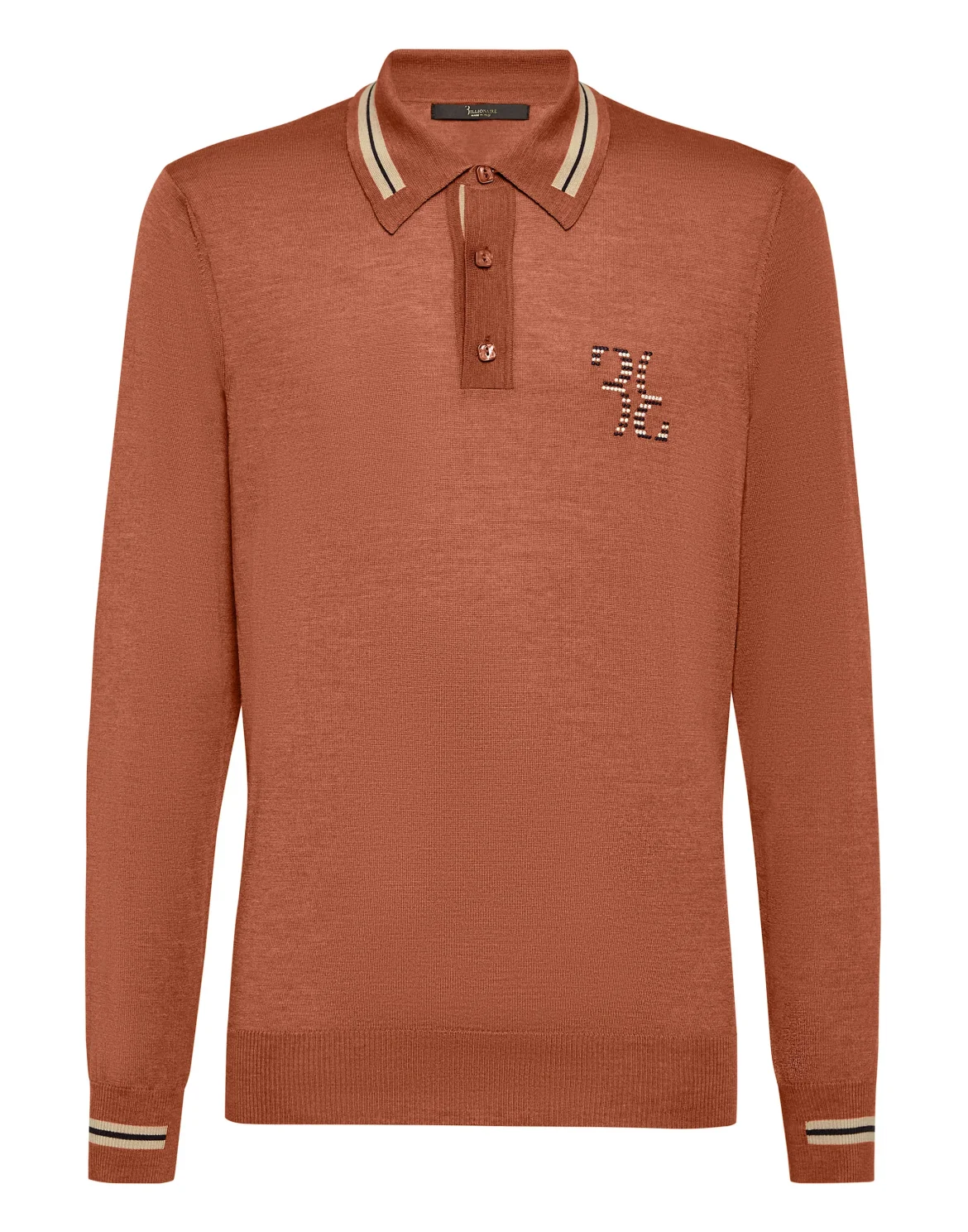 Pullover Polo-Neck LS Double B, цвет: Коричневый