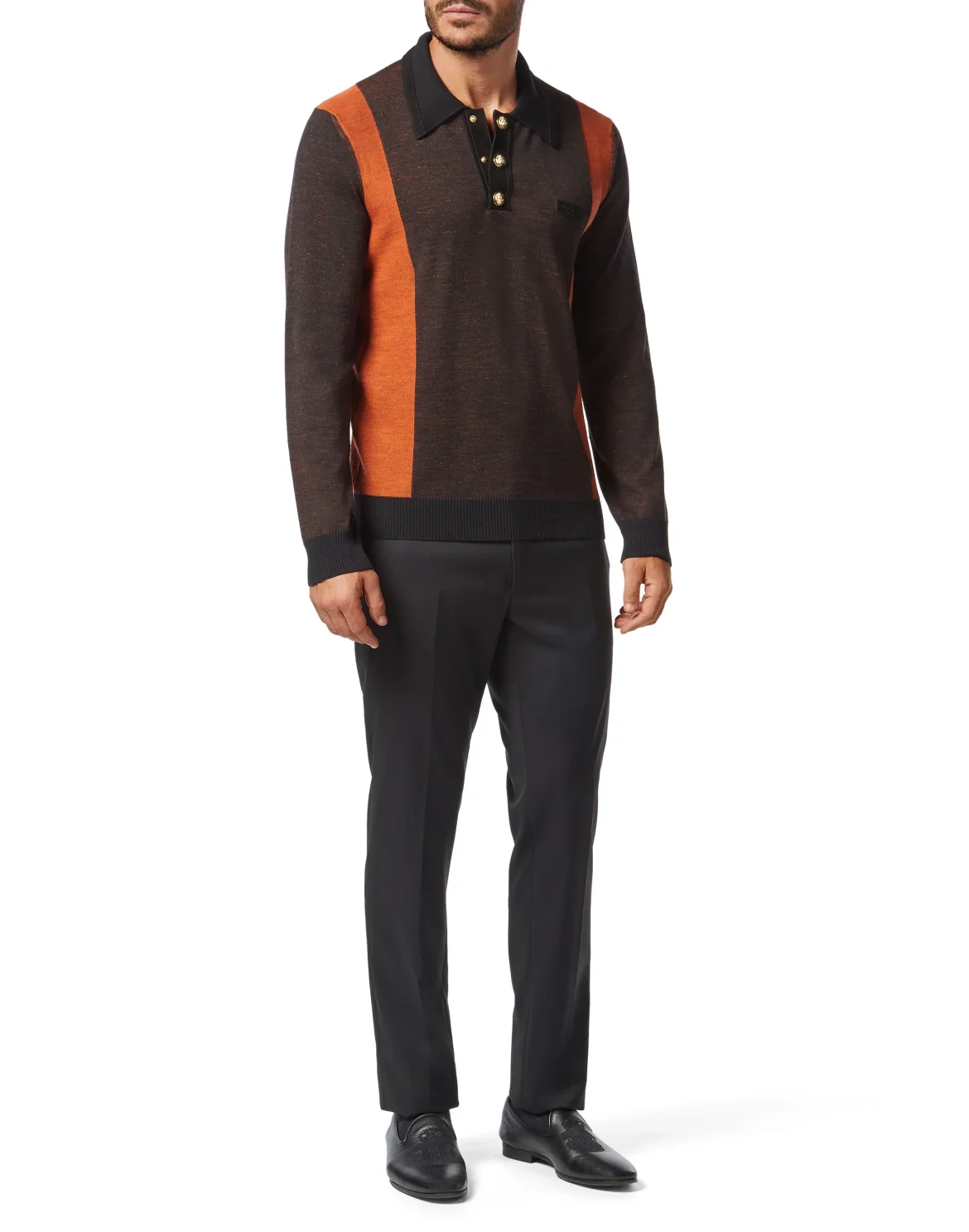 Pullover Polo-Neck LS, цвет: Черный