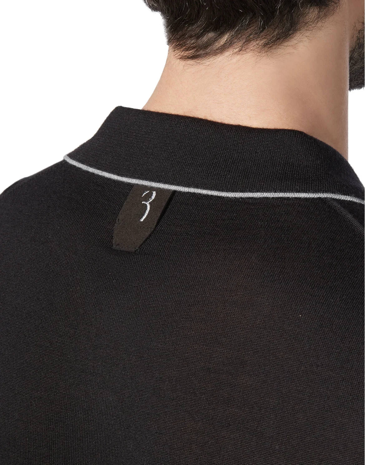 Pullover Polo-Neck LS Crest, цвет: Черный