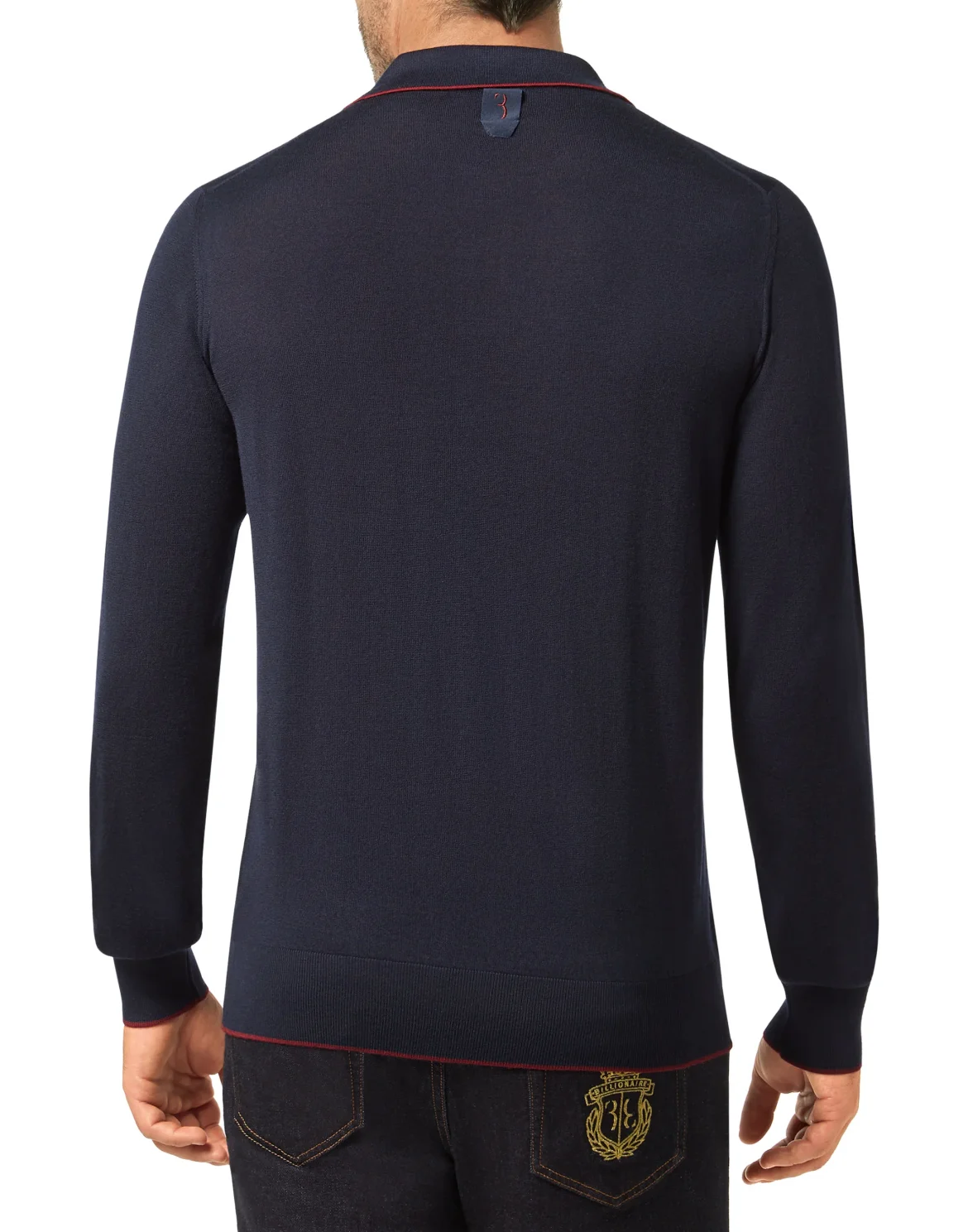 Pullover Polo-Neck LS Crest, цвет: Синий