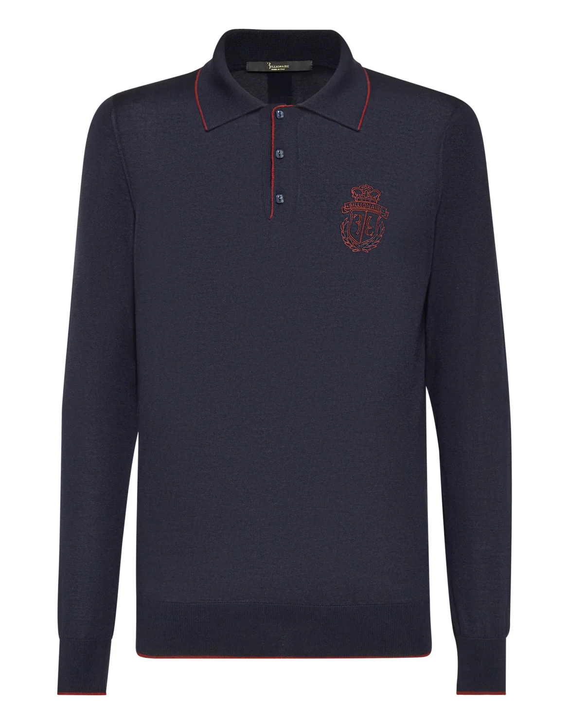 Pullover Polo-Neck LS Crest, цвет: Синий