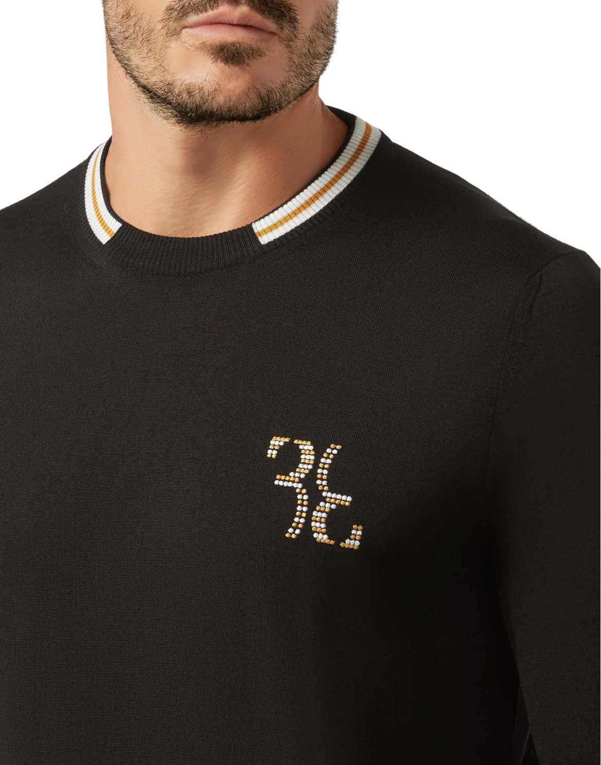 Pullover Round Neck LS Double B, цвет: Черный