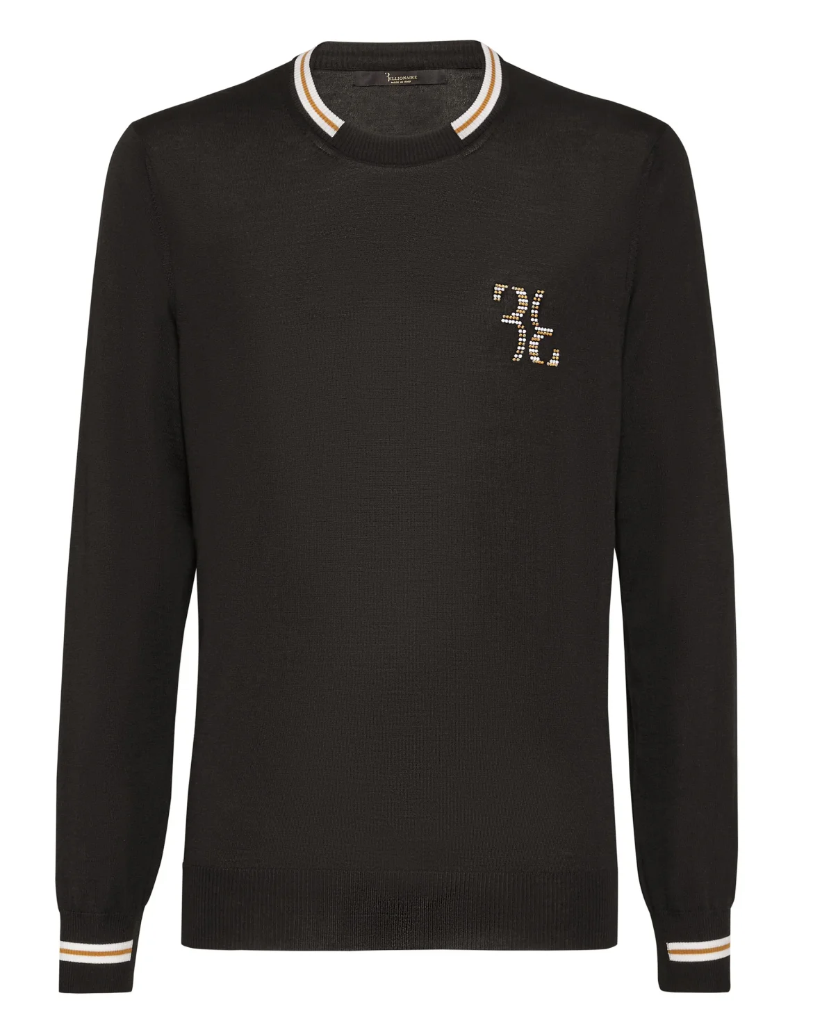 Pullover Round Neck LS Double B, цвет: Черный