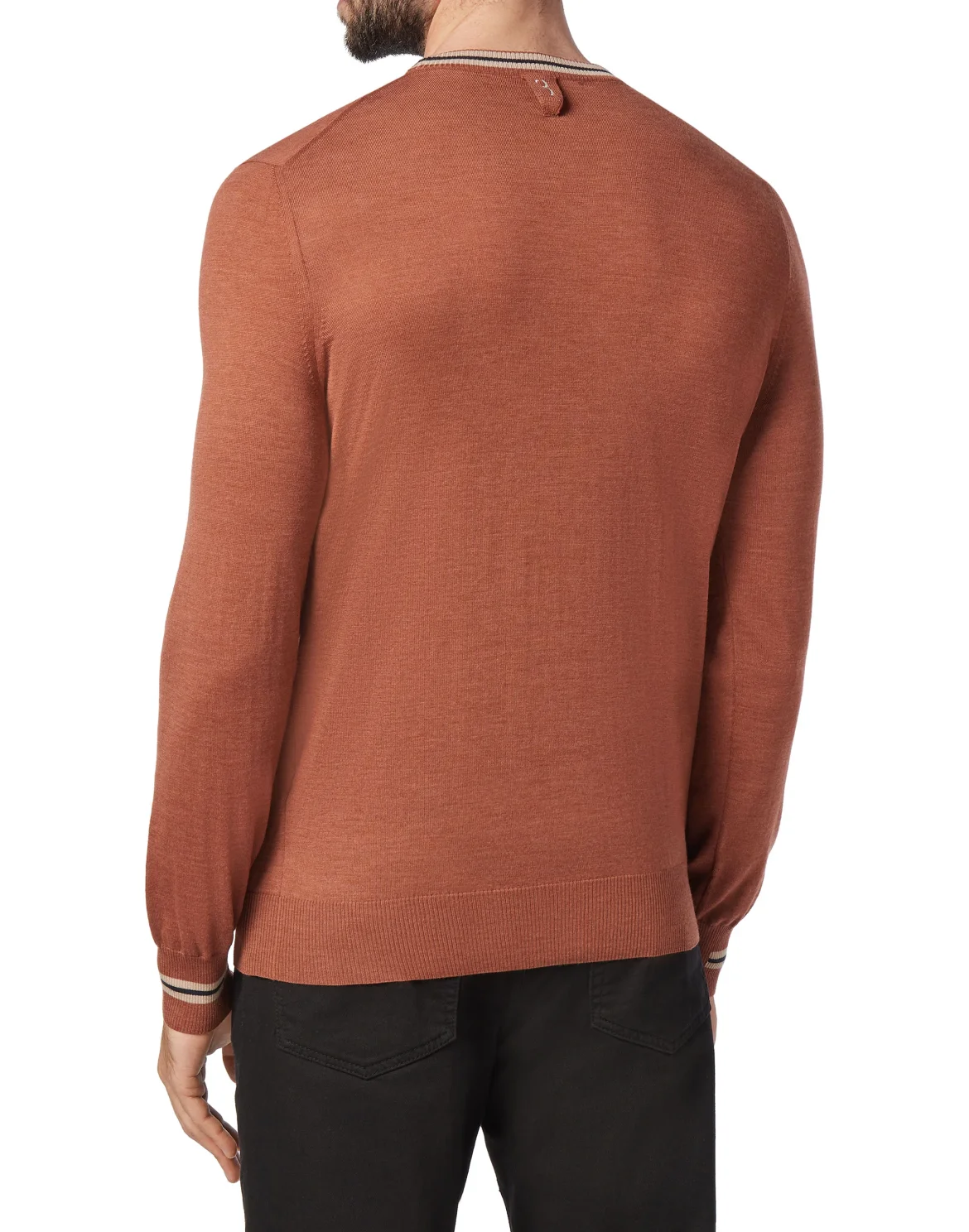 Pullover Round Neck LS Double B, цвет: Коричневый