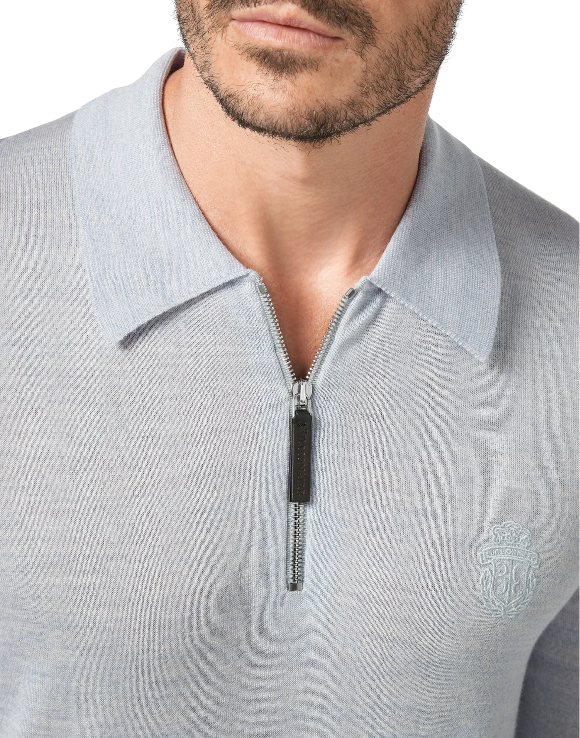 Pullover zip mock Crest, цвет: Синий