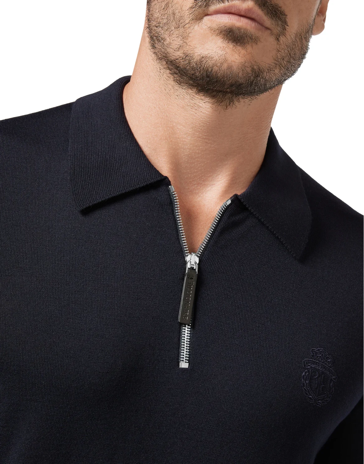 Pullover zip mock Crest, цвет: Синий