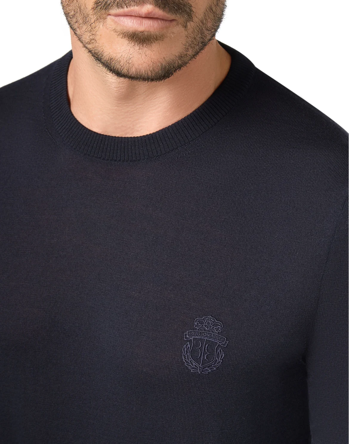 Pullover Round Neck LS Crest, цвет: Синий