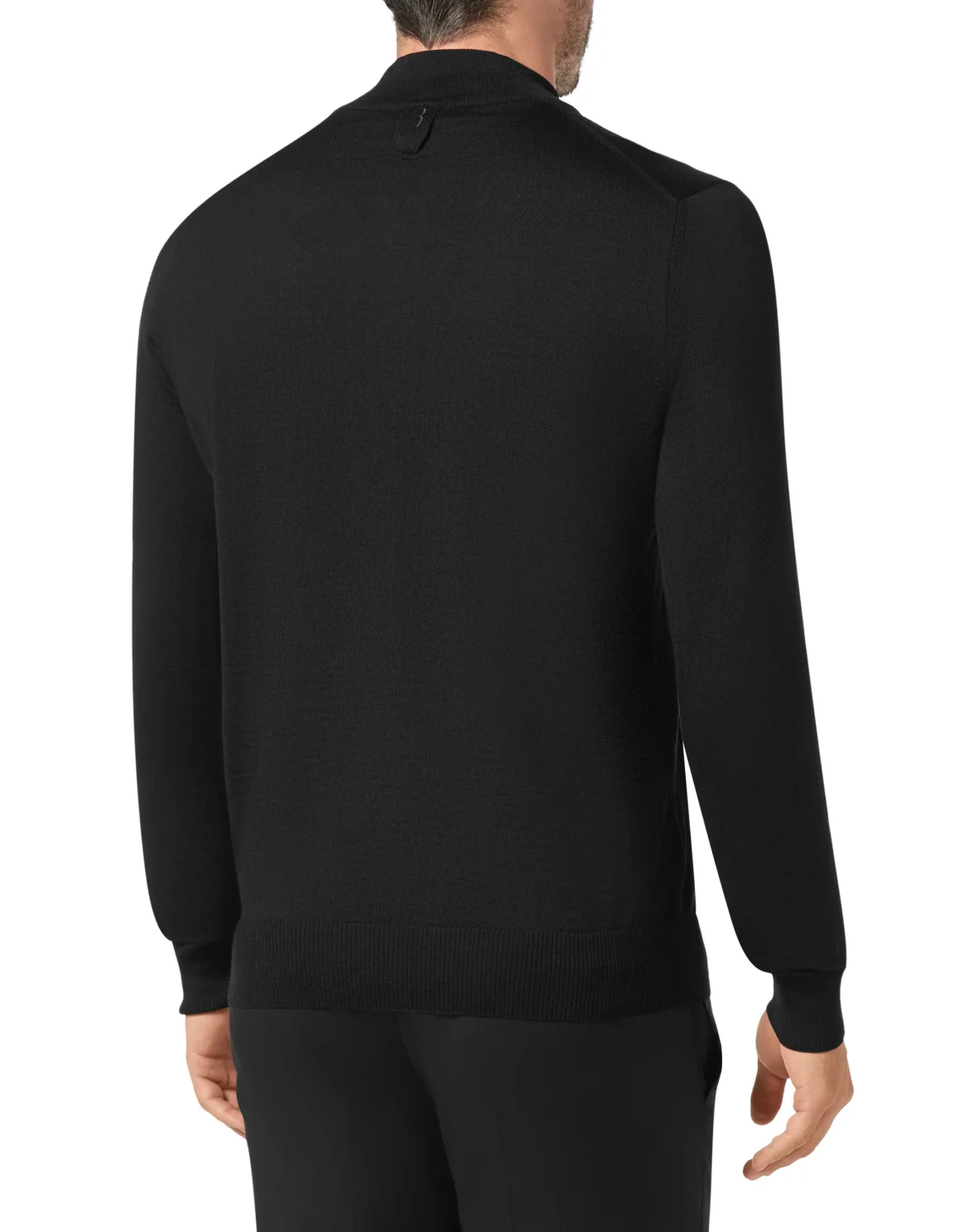 Pullover zip mock Crest, цвет: Черный