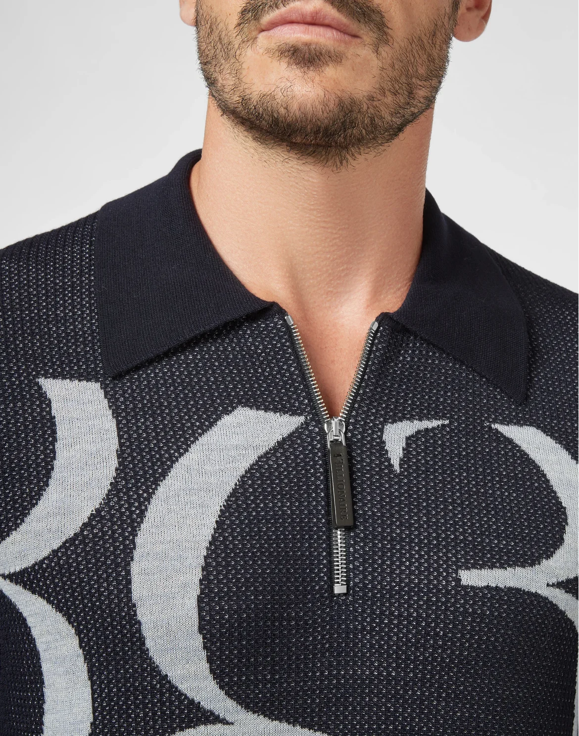 Pullover zip mock Double B, цвет: Синий