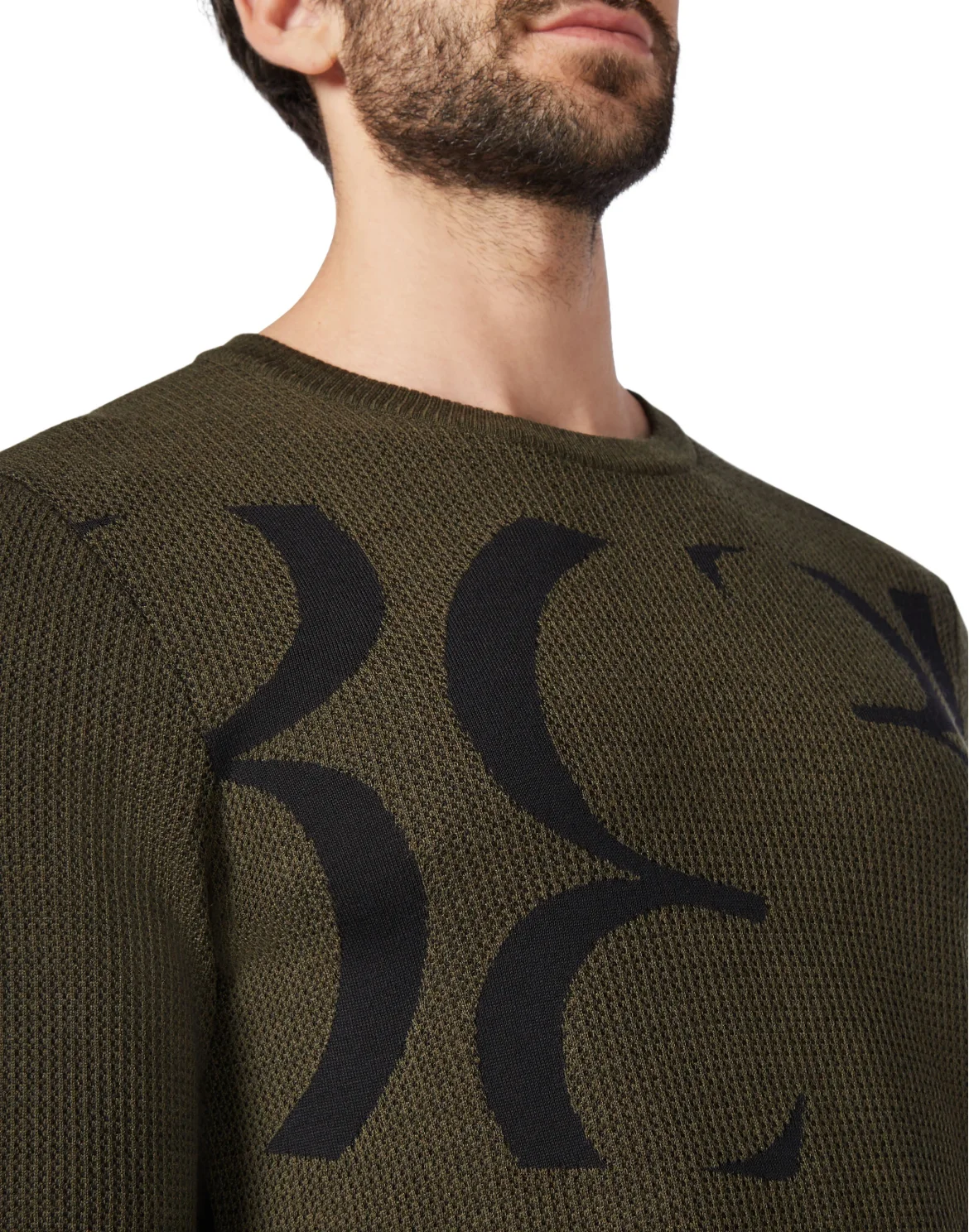 Pullover Round Neck LS Double B, цвет: Камуфляж