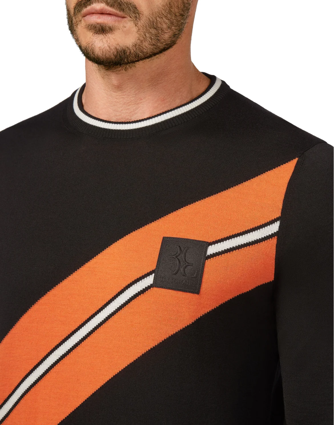 Pullover Round Neck LS Cars Racing, цвет: Черный