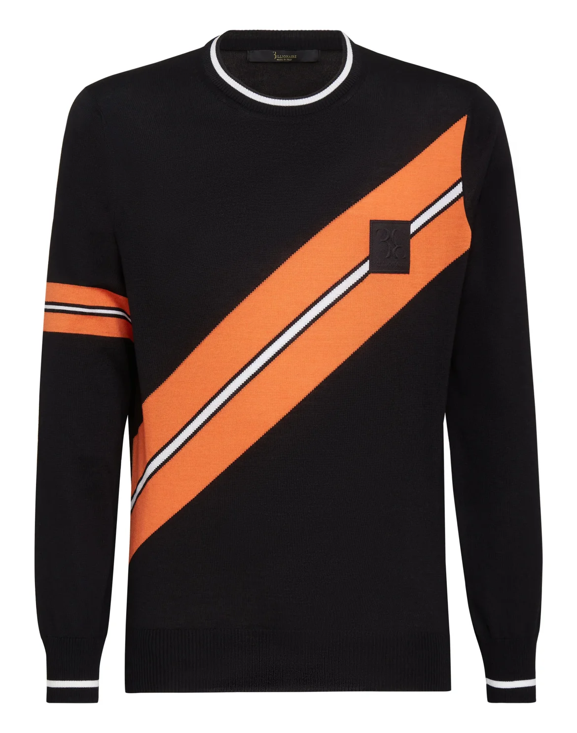 Pullover Round Neck LS Cars Racing, цвет: Черный