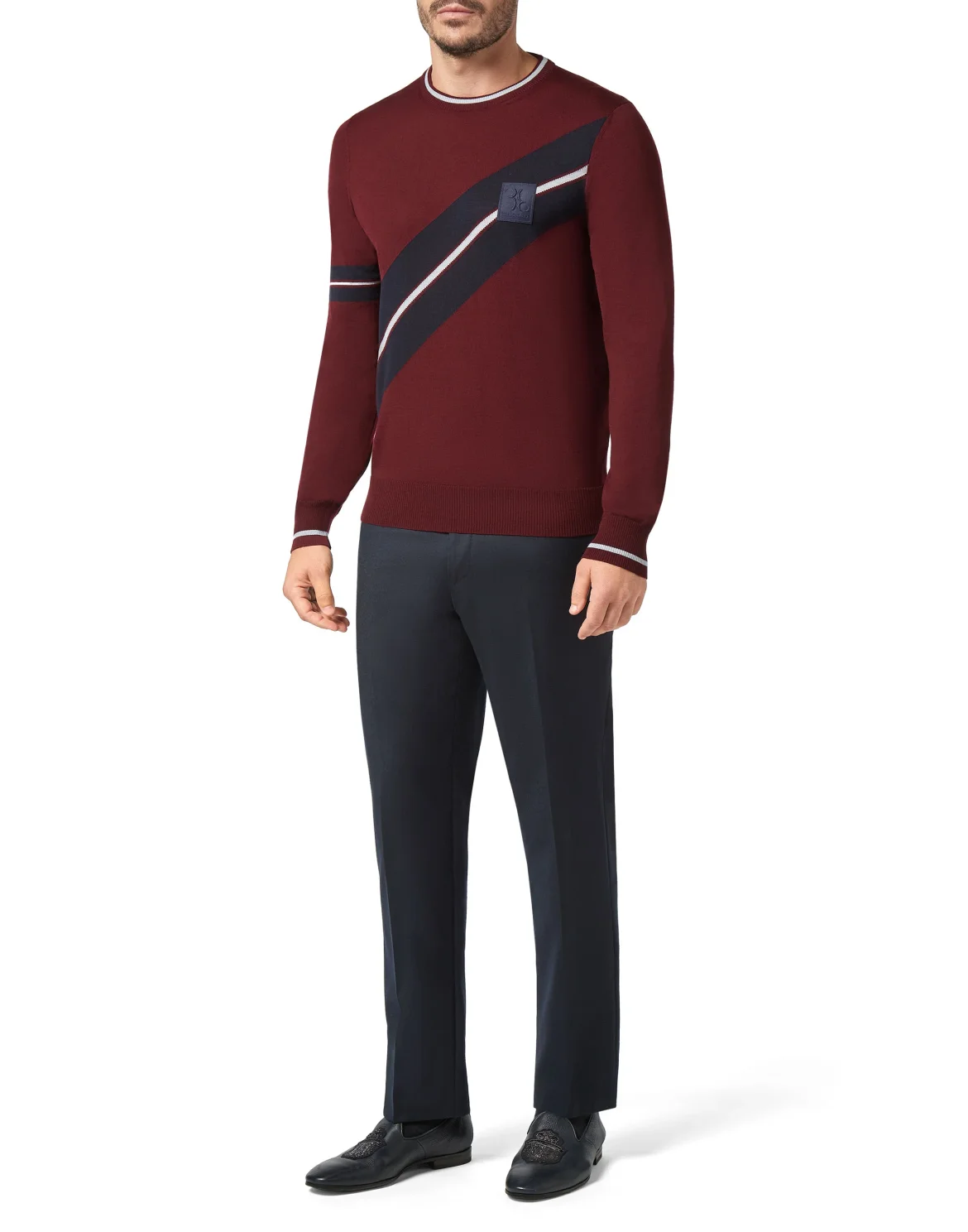 Pullover Round Neck LS Cars Racing, цвет: Красный