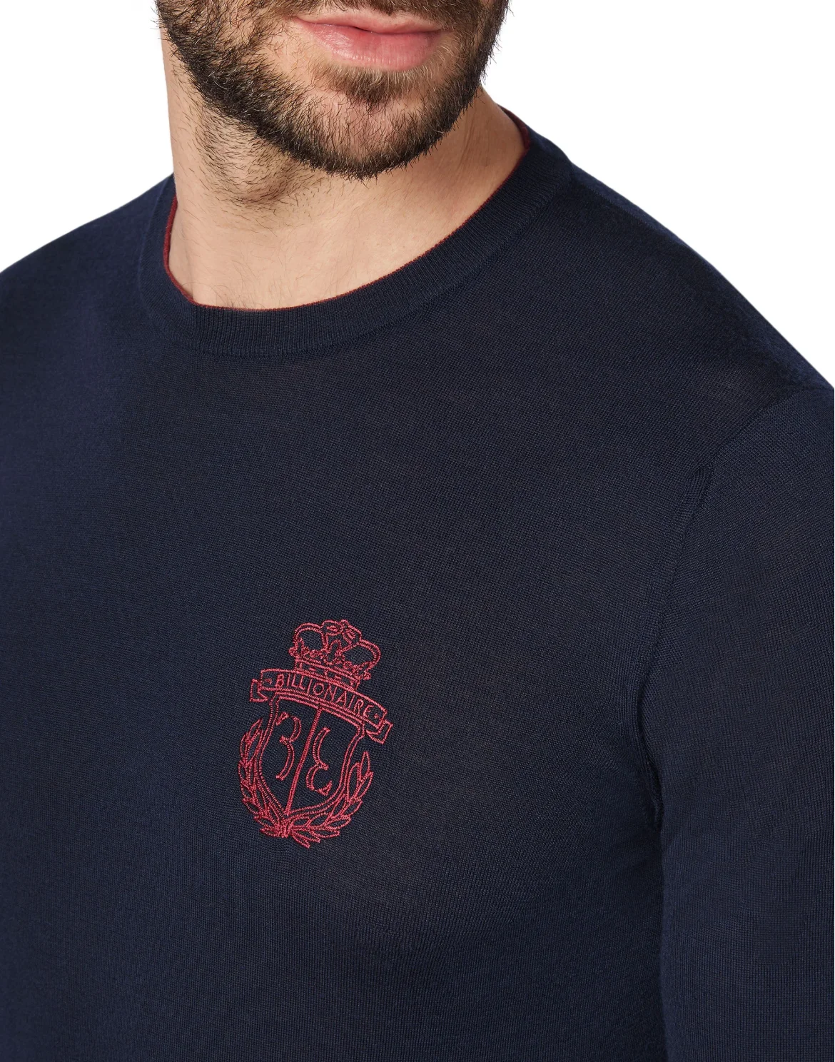 Pullover Round Neck LS Crest, цвет: Синий