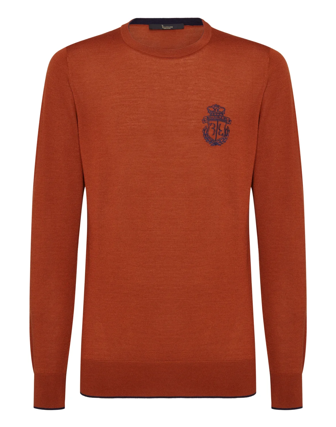 Pullover Round Neck LS Crest, цвет: Оранжевый