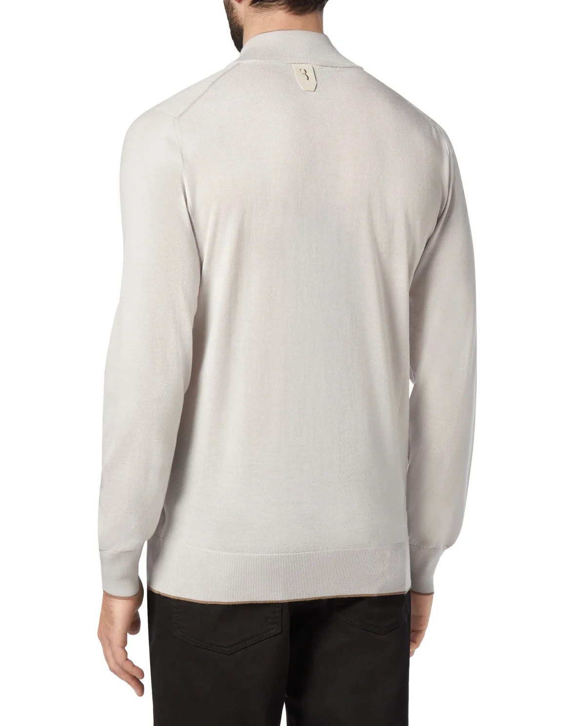 Pullover full zip Crest, цвет: Бежевый