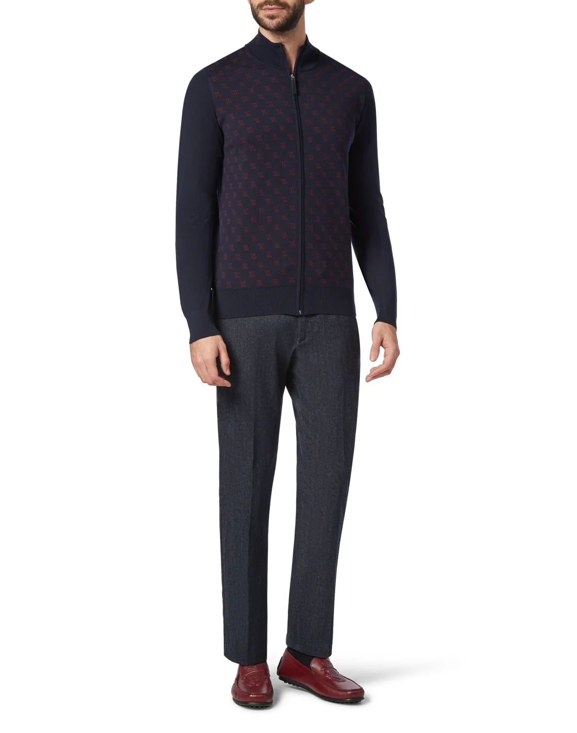 Pullover full zip Double B, цвет: Синий