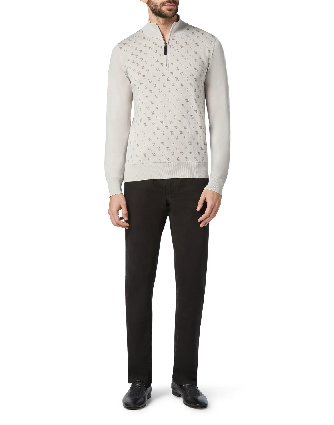 Pullover zip mock Double B, цвет: Синий
