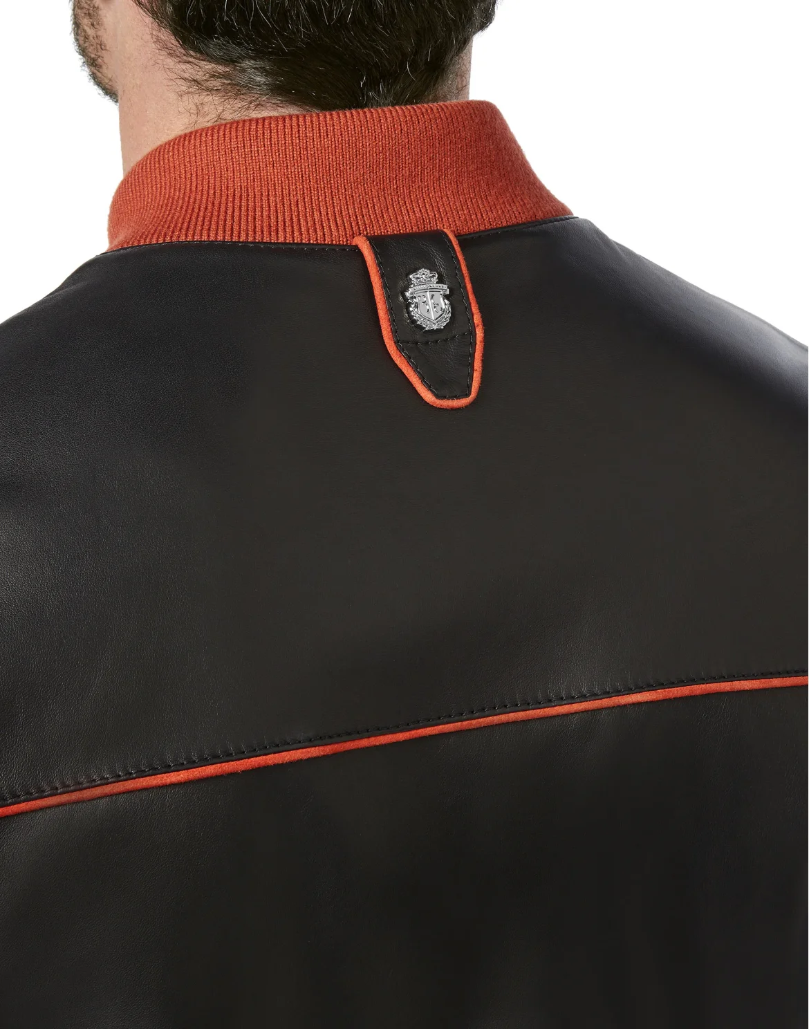 Leather Bomber, цвет: Черный