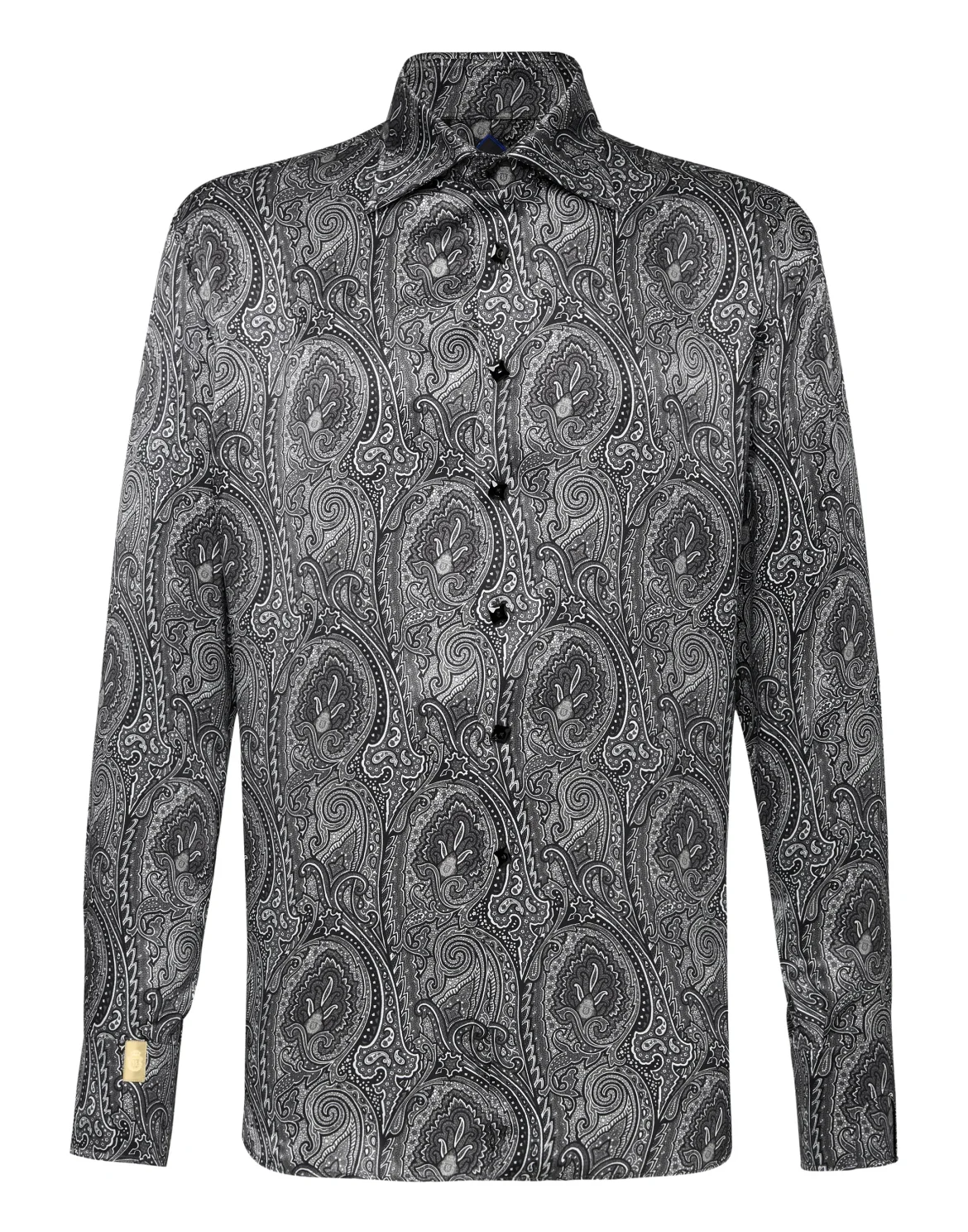 Silk Shirt Silver Cut LS/Flavio Baroque, цвет: Белый