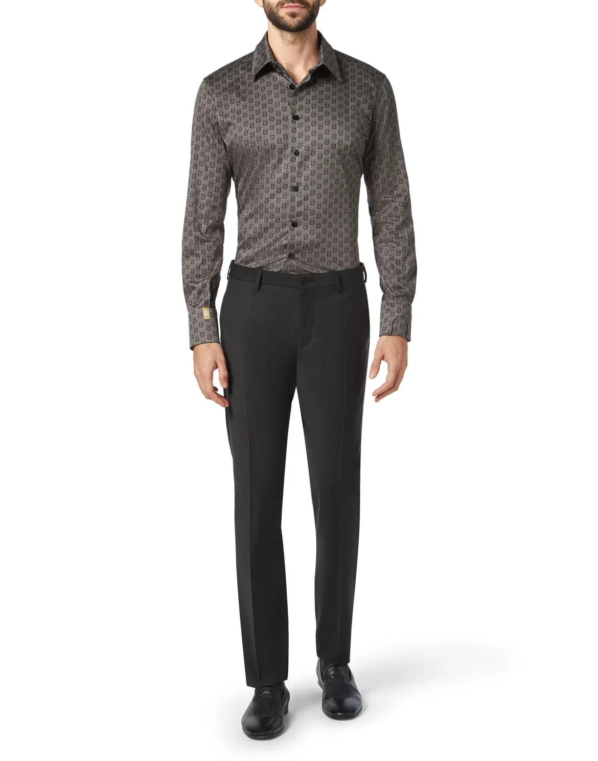 Shirt Silver Cut LS/Milano Crest, цвет: Черный