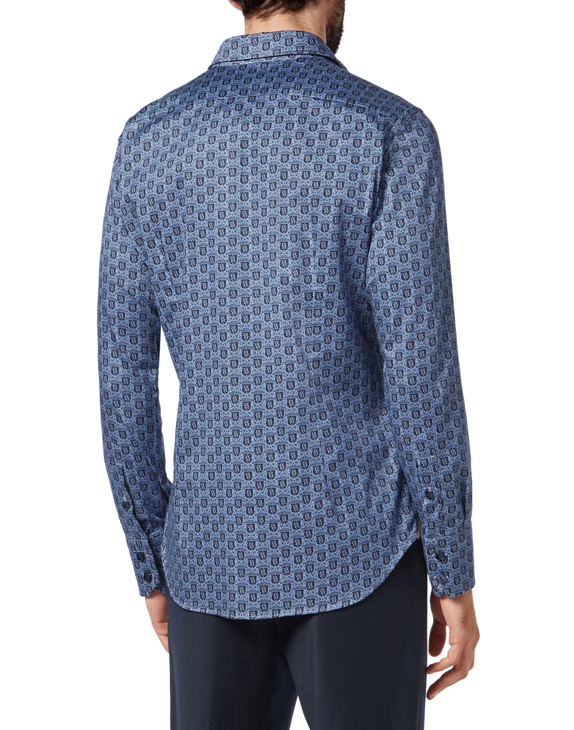 Shirt Gold Cut LS/Milano Crest, цвет: Синий