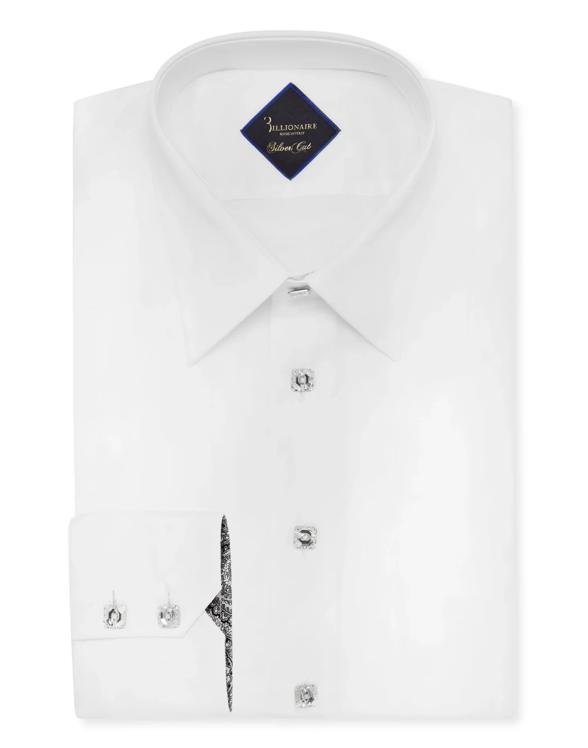 Shirt Silver Cut LS/Milano Paisley, цвет: Белый