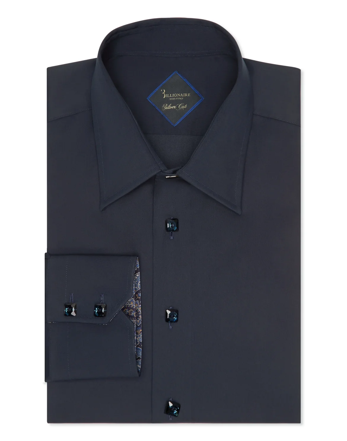 Shirt Silver Cut LS/Milano Paisley, цвет: Синий
