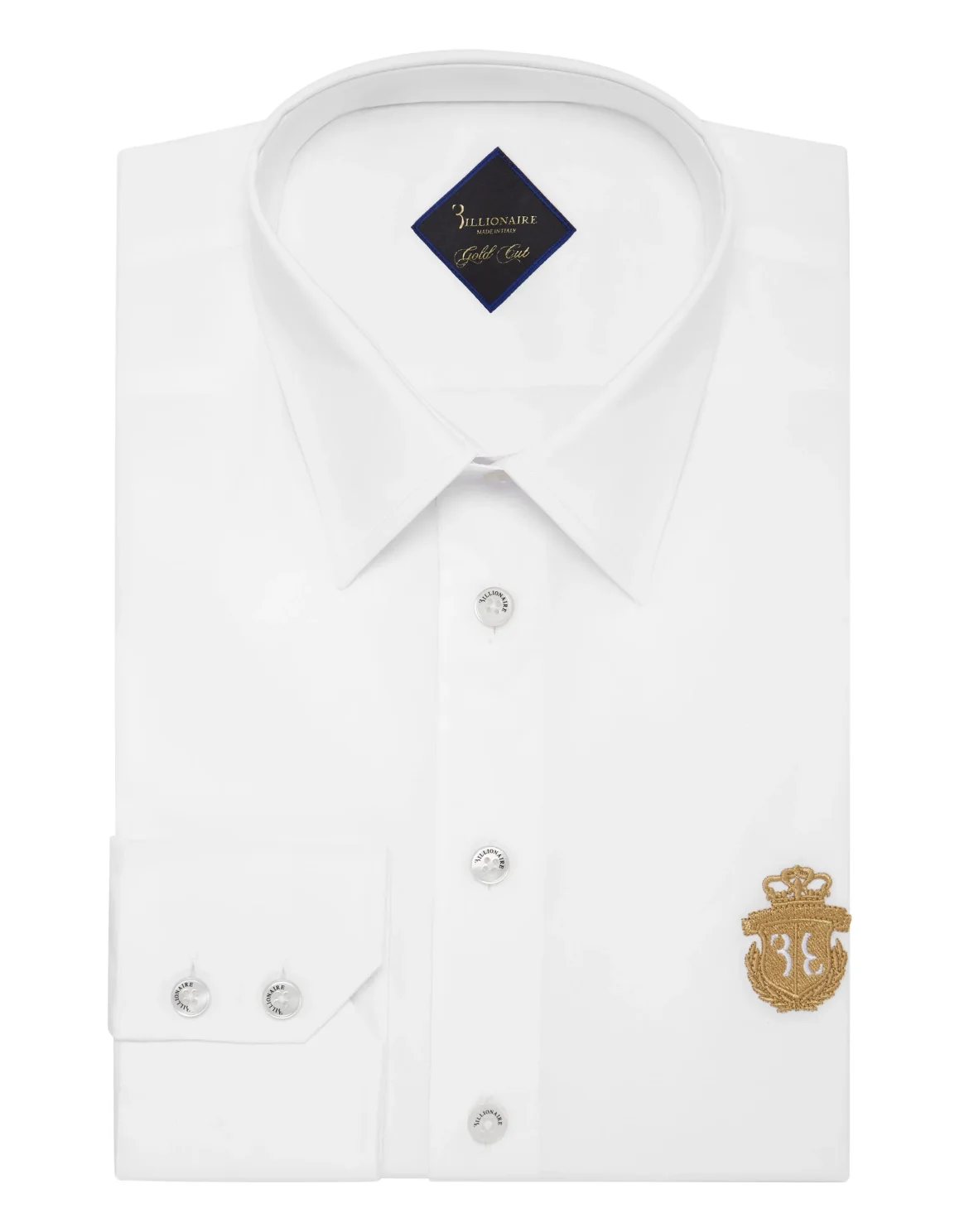 Shirt Gold Cut LS/Milano Crest, цвет: Белый