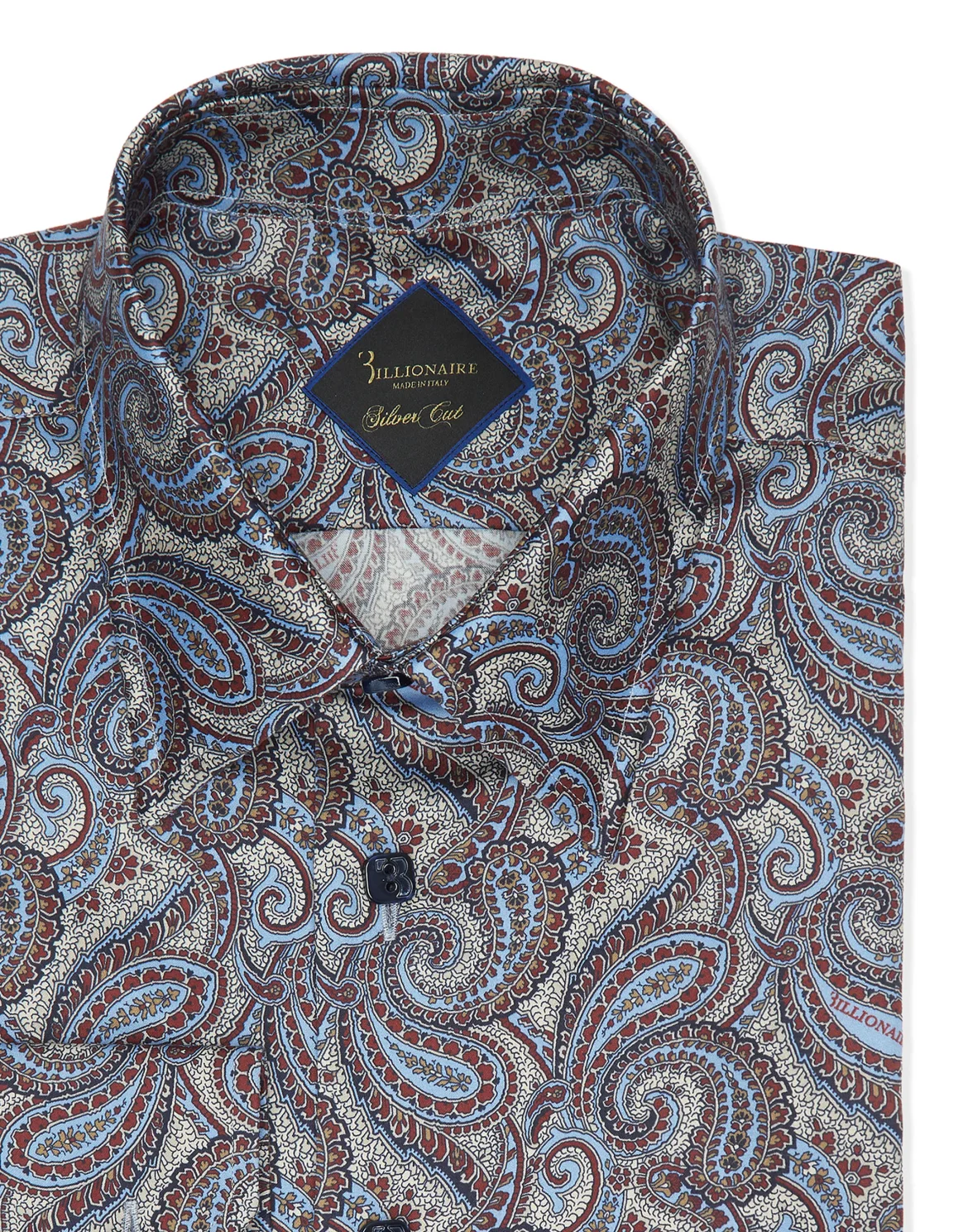 Shirt Silver Cut LS/Milano Paisley, цвет: Синий