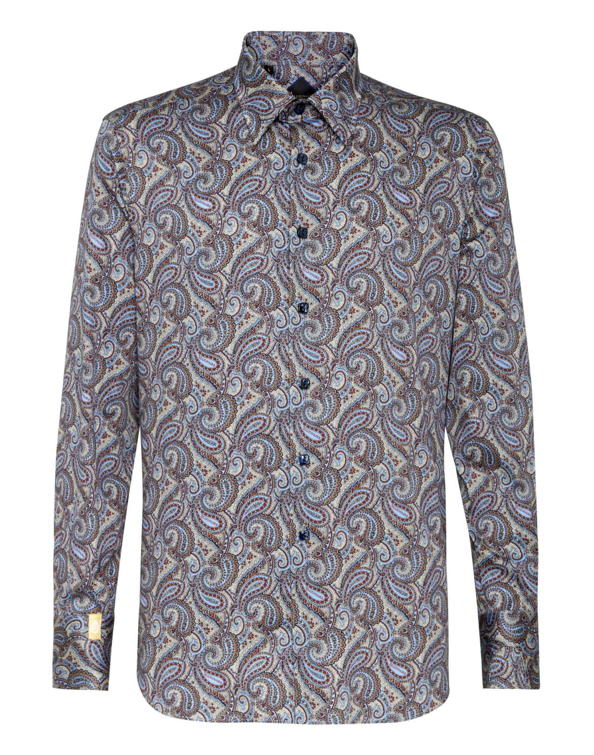 Shirt Silver Cut LS/Milano Paisley, цвет: Синий