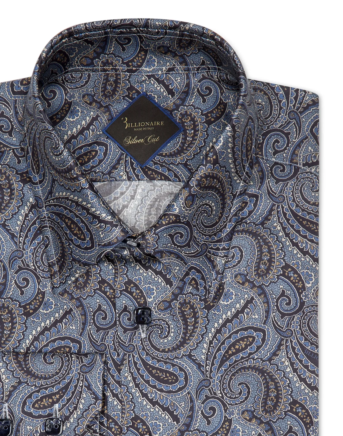 Shirt Silver Cut LS/Milano Paisley, цвет: Синий